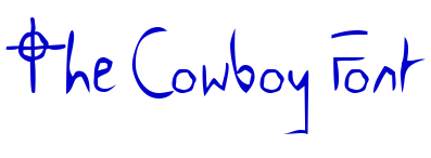 The Cowboy Font लिपि